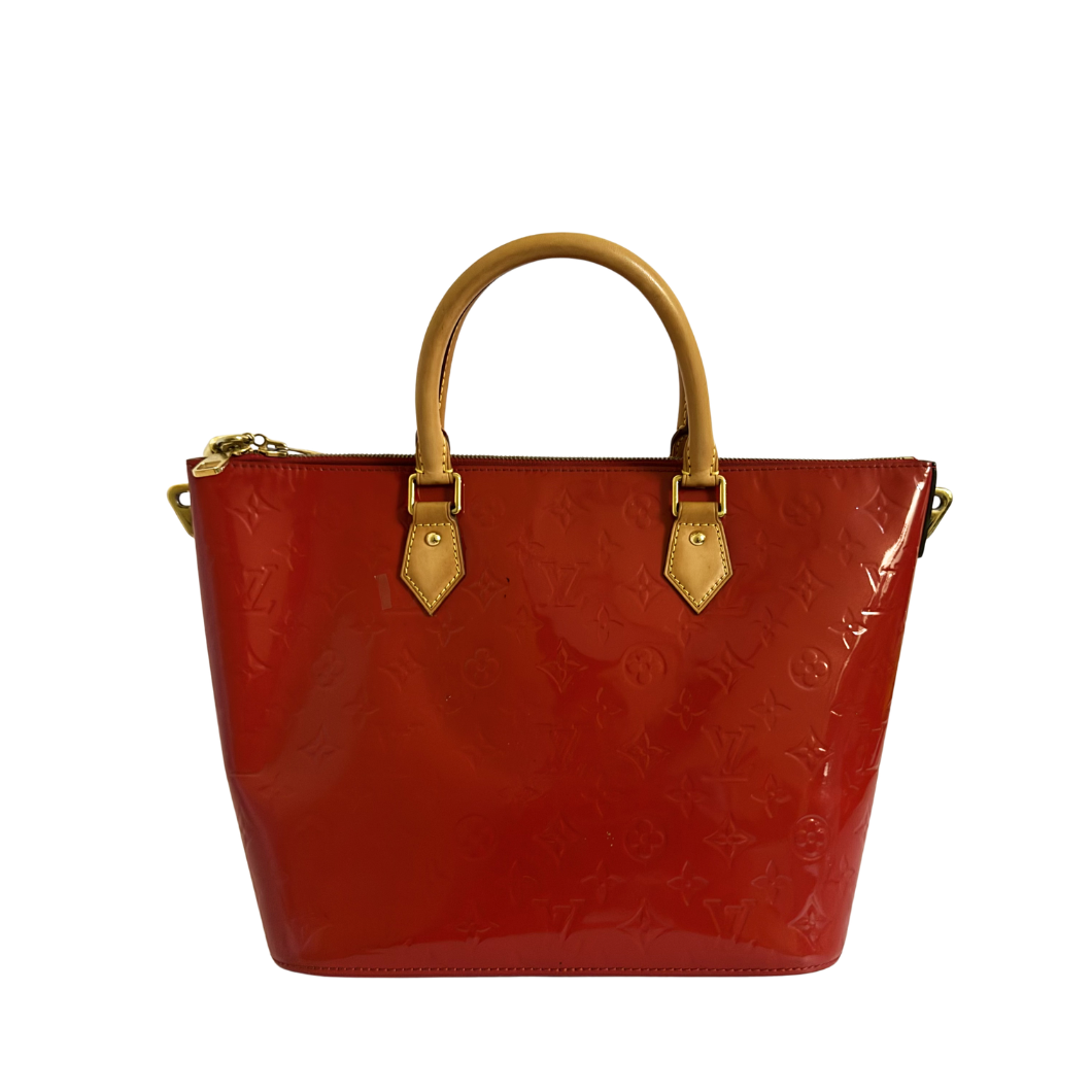 Louis Vuitton Brea MM in Pomme d'Amour Patent Leather