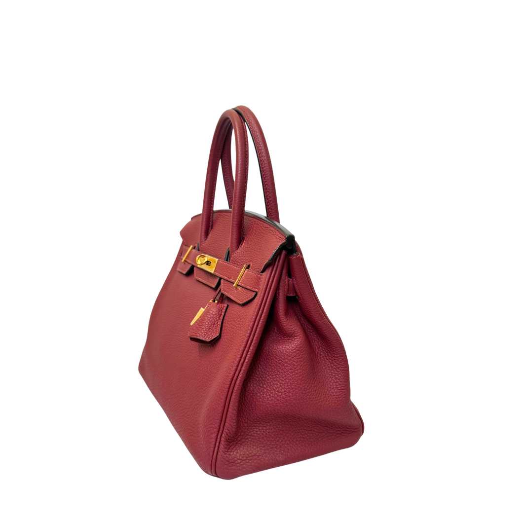 Hermès Birkin 30 in Rouge Grenat Togo Leather