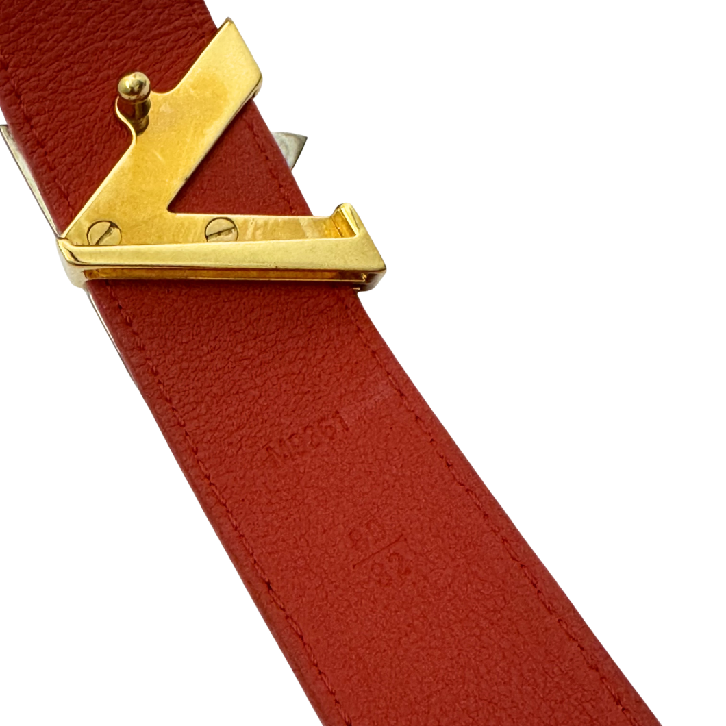 Louis Vuitton Twist Red Epi Leather Belt - Size 80 cm