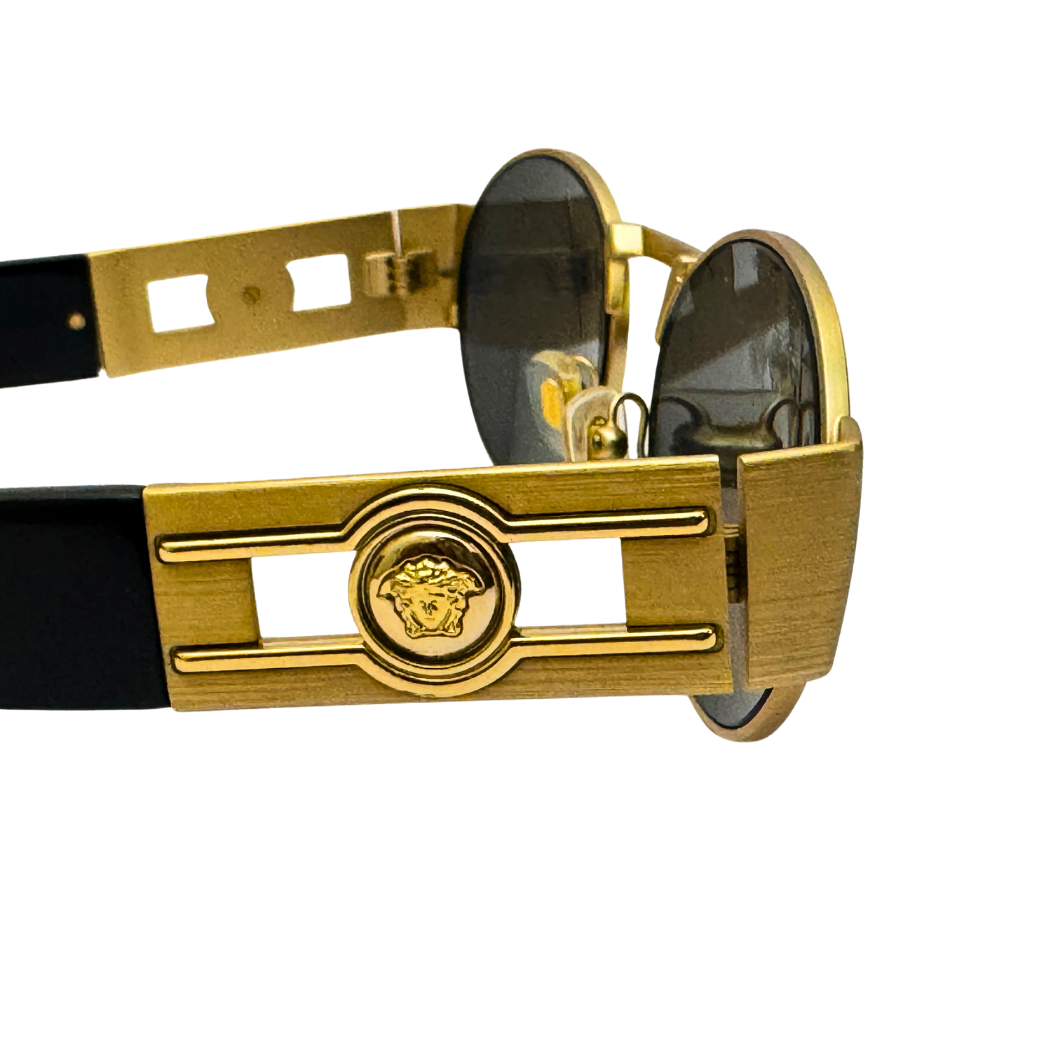 Versace Medusa Sunglasses in Gold-Tone Metal