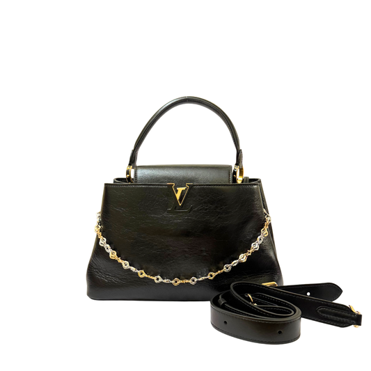 Louis Vuitton Capucines MM Souple in Black Leather