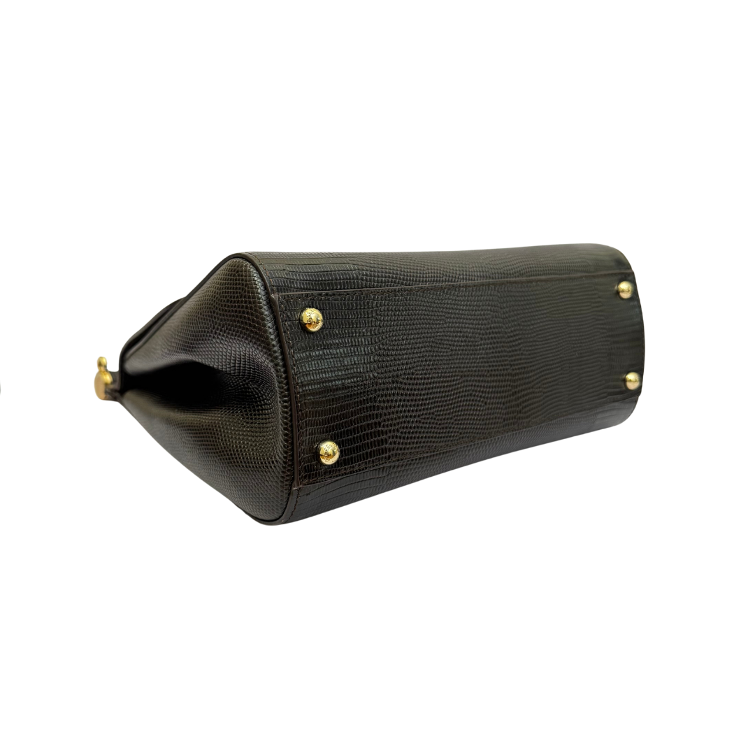 Dolce & Gabbana Sicily Handbag in Brown Leather
