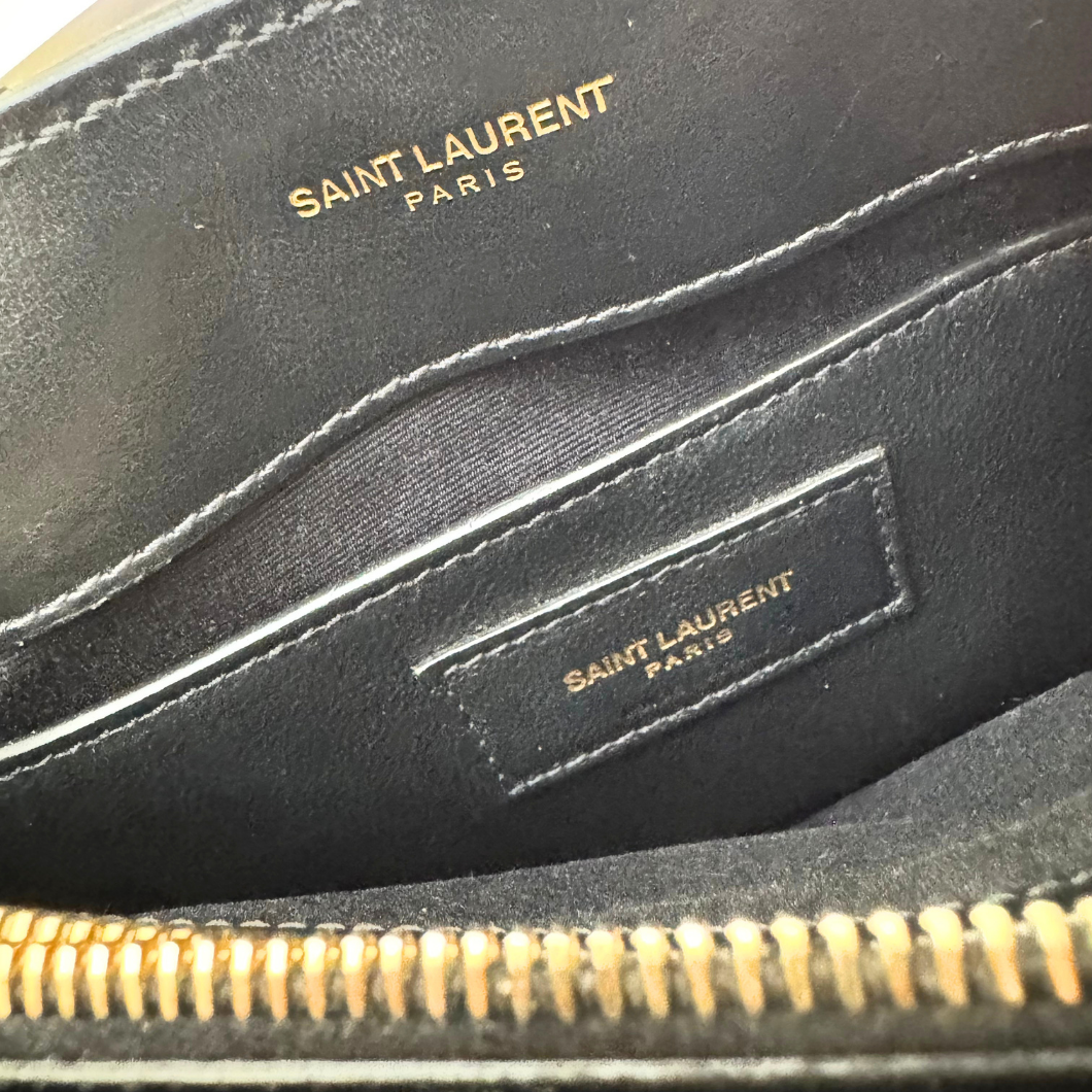Saint Laurent Small LouLou Bag in Black Quilted Leather