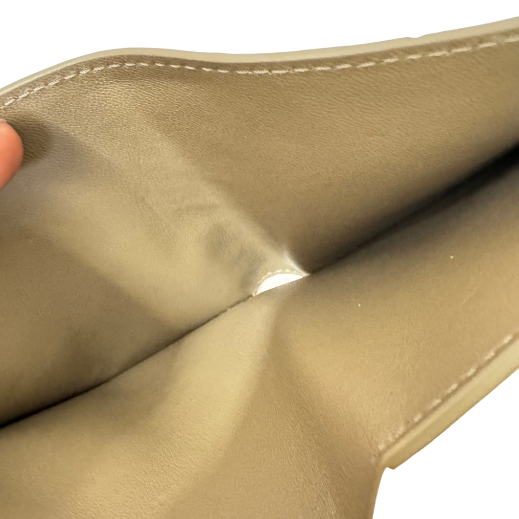 Loro Piana Bifold Wallet in Taupe Ostrich Leather