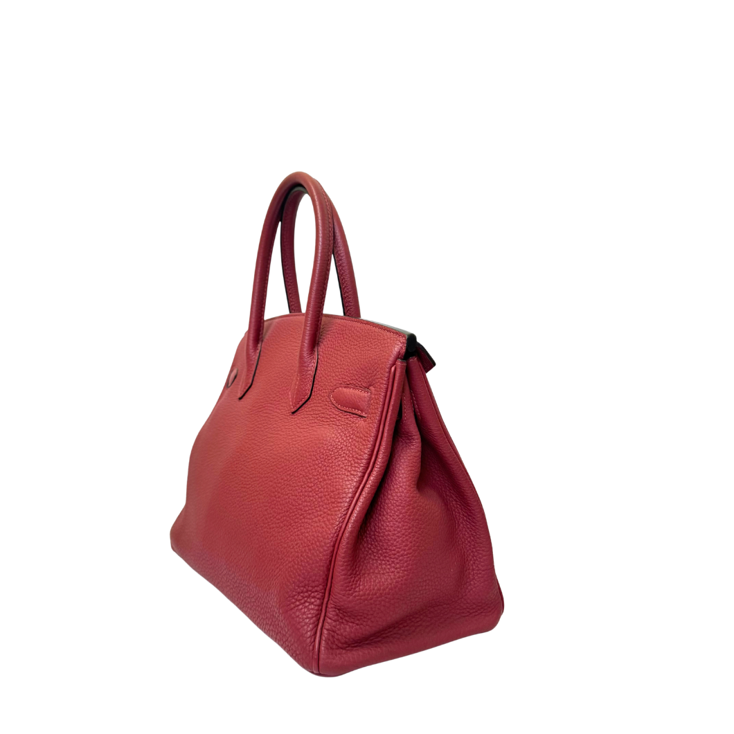 Hermès Birkin 30 in Rouge Grenat Togo Leather
