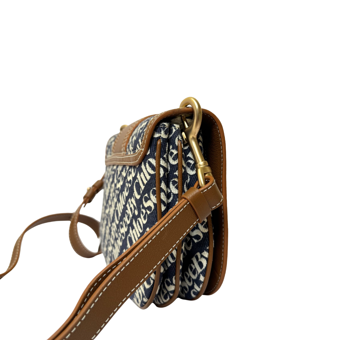 See by Chloé Hana Bag in Navy Monogram Canvas