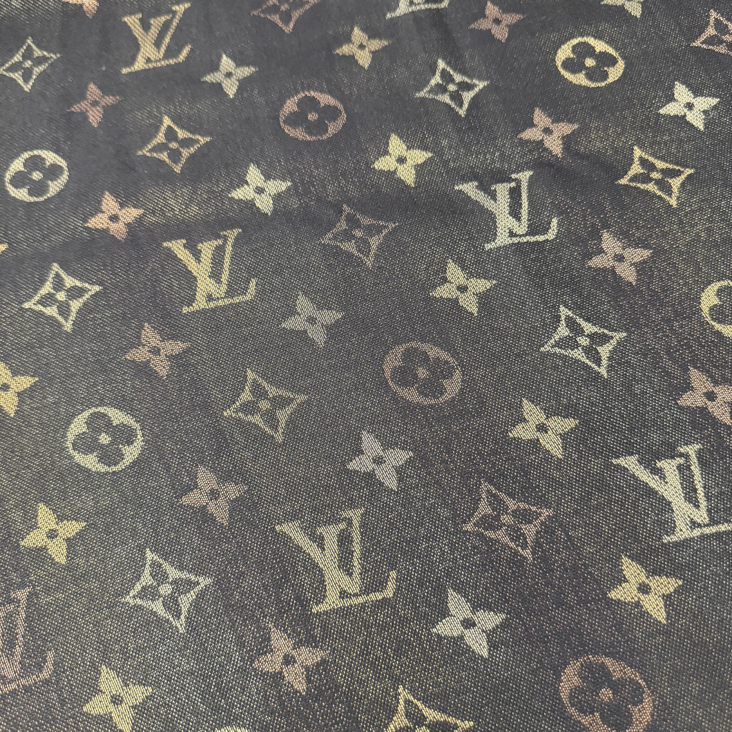 Louis Vuitton So Shine Monogram Scarf in Beige and Brown