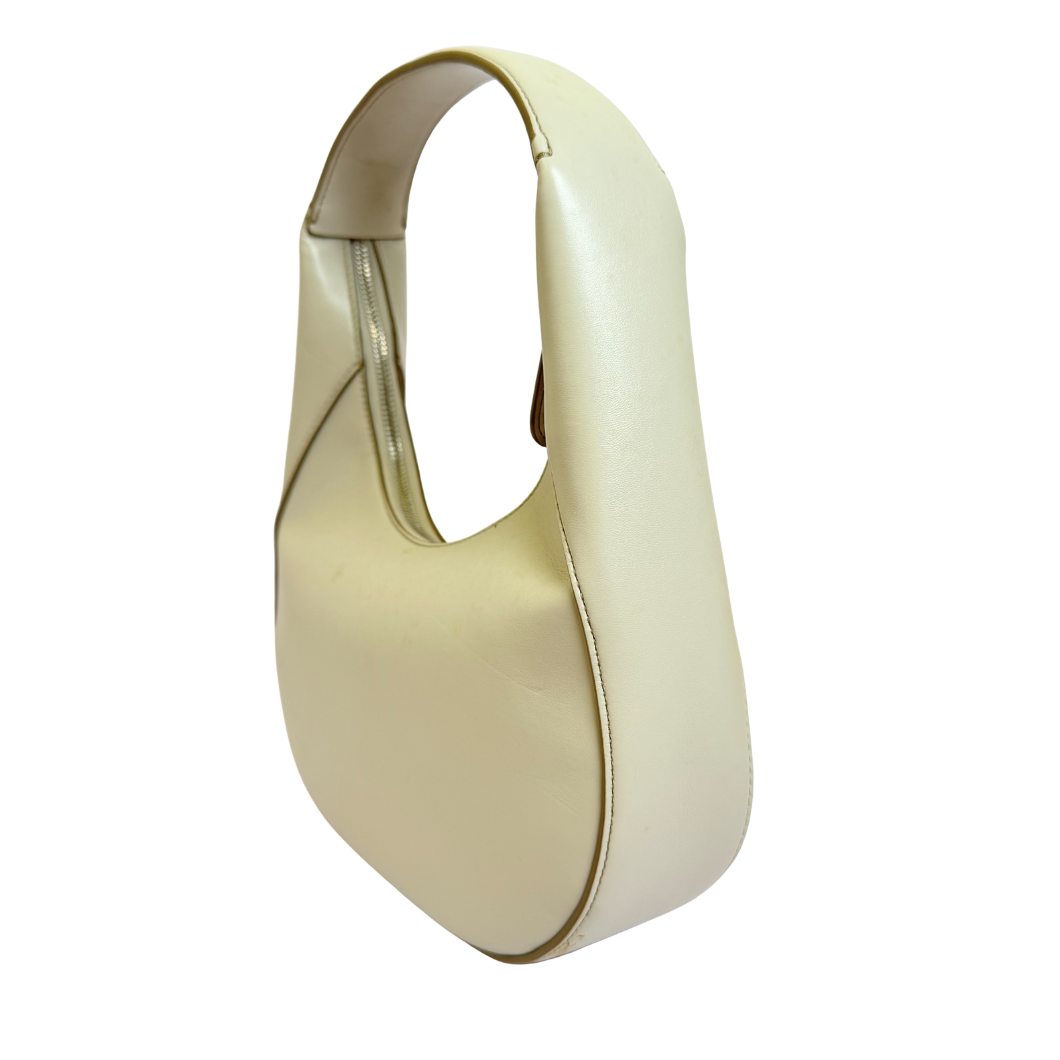 Stella McCartney Hobo Bag in Off-White Vegan Leather