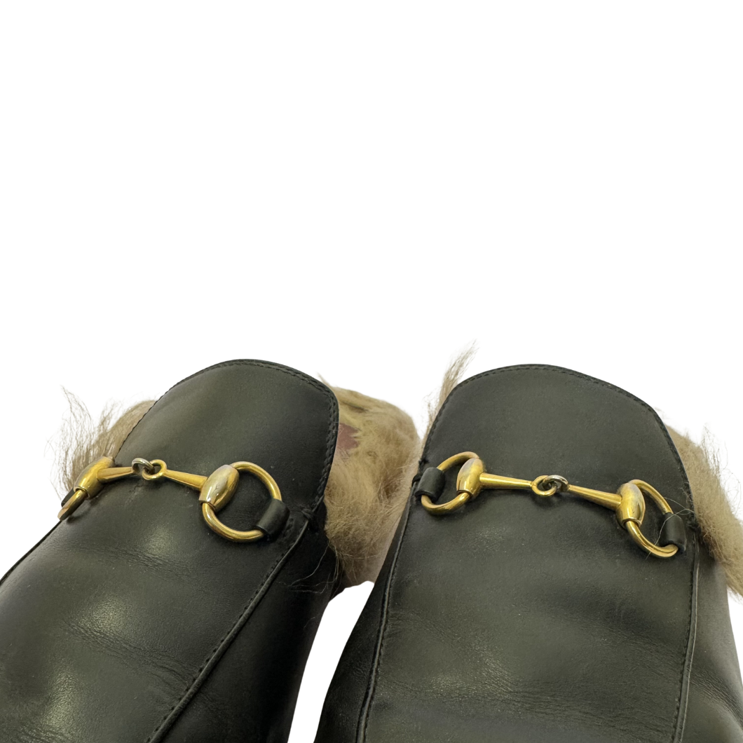 Gucci Princeton Leather Loafers, Size 39