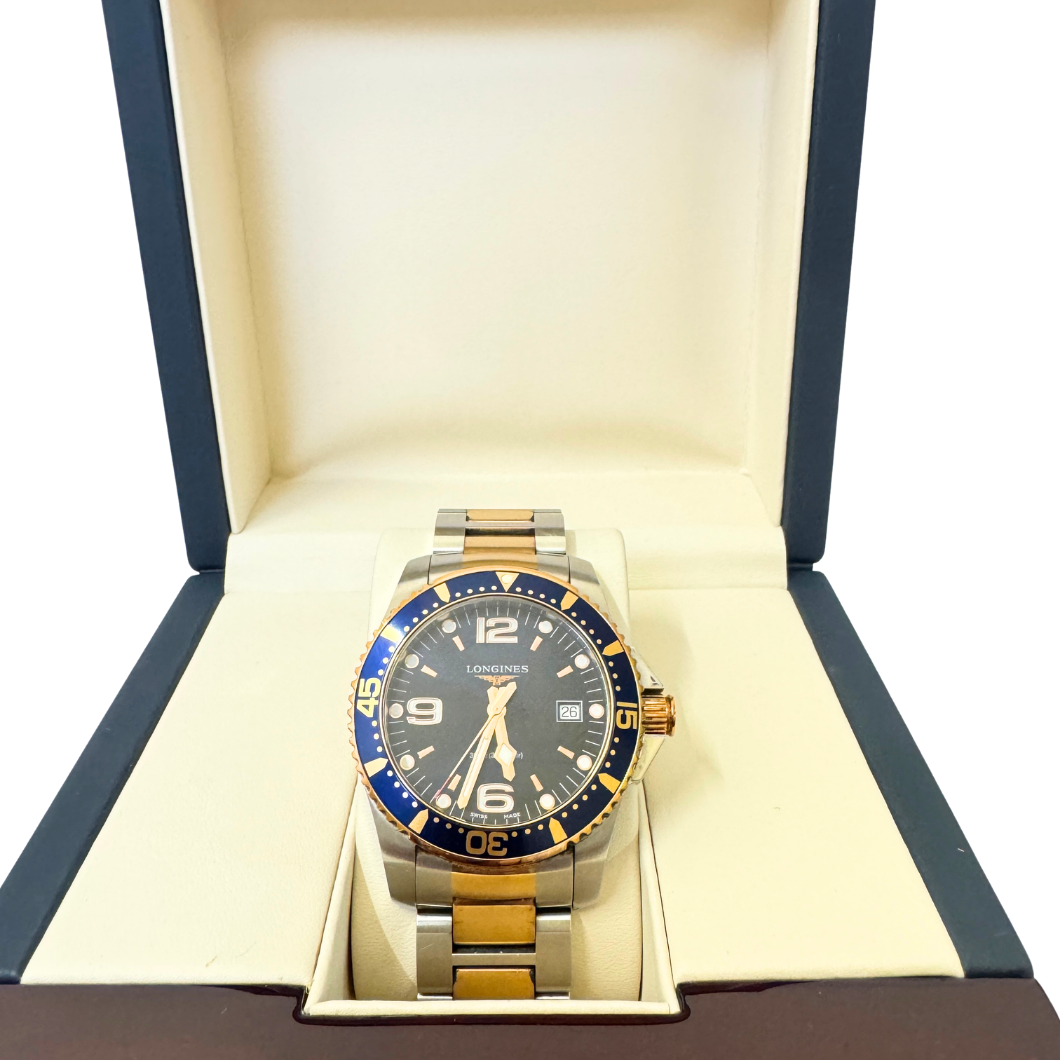 Longines HydroConquest Two-Tone Quartz Watch in Steel and Gold
