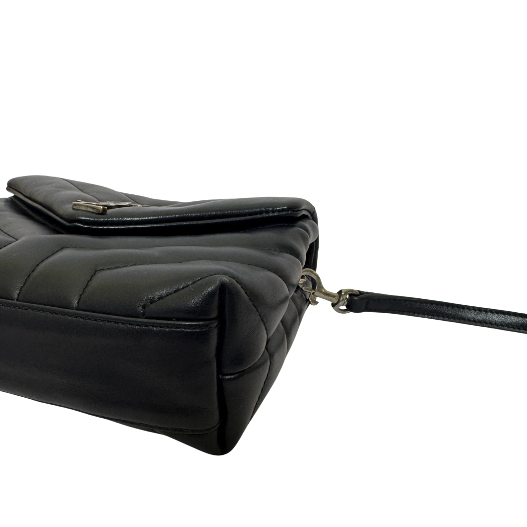 Saint Laurent Toy LouLou Quilted Leather Bag in Blue