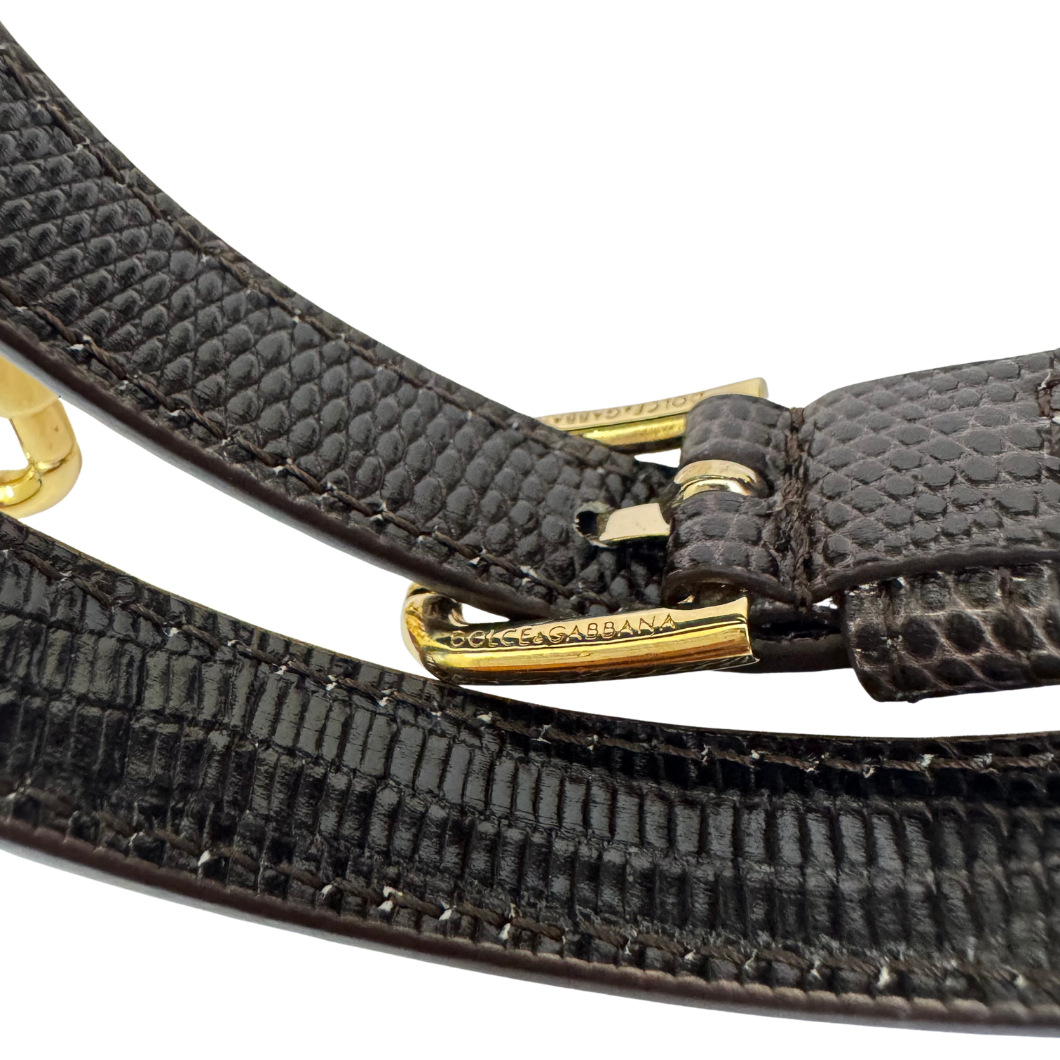 Dolce & Gabbana Sicily Handbag in Brown Leather