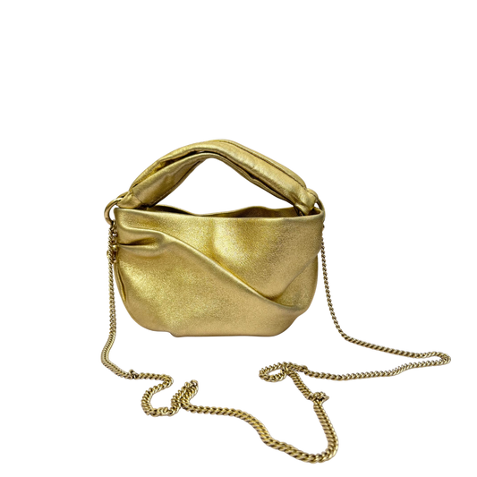 Jimmy Choo Bonny Mini Bag in Gold Metallic Leather