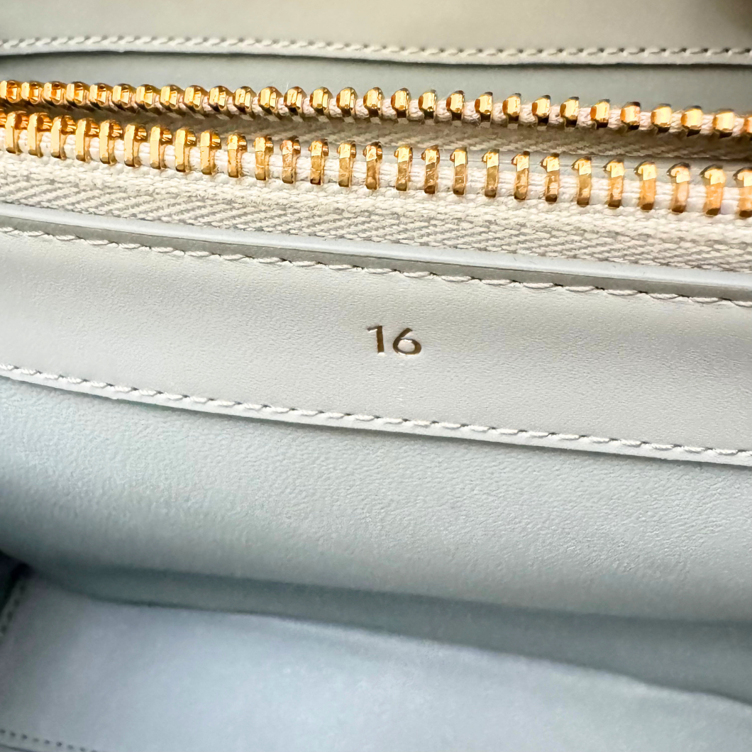 Celine 16 Bag in Soft Blue Calfskin