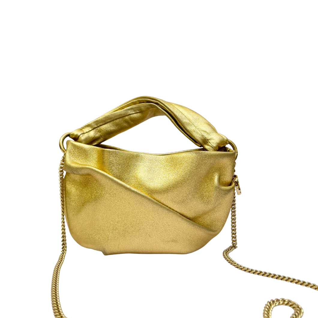 Jimmy Choo Bonny Mini Bag in Gold Metallic Leather