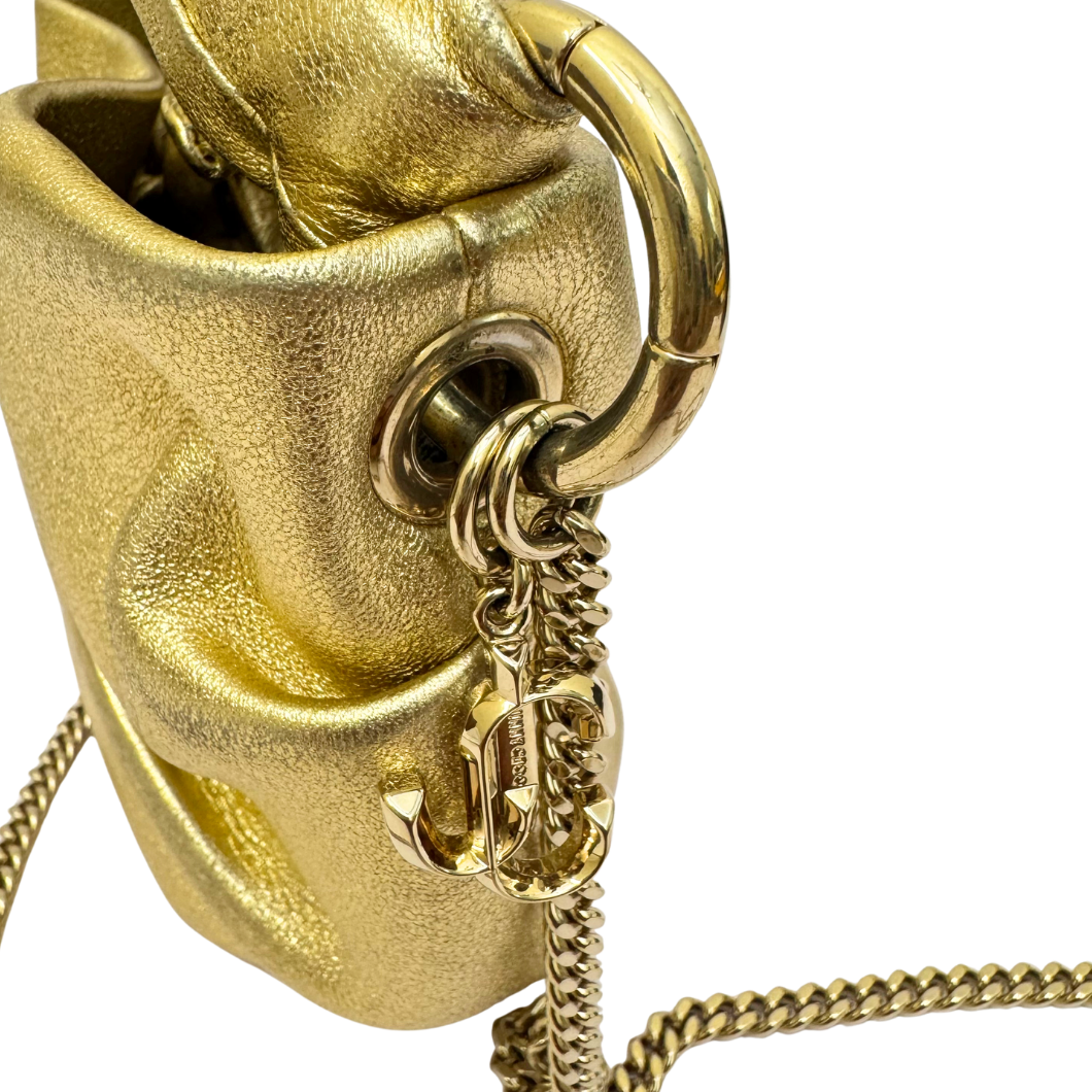 Jimmy Choo Bonny Mini Bag in Gold Metallic Leather