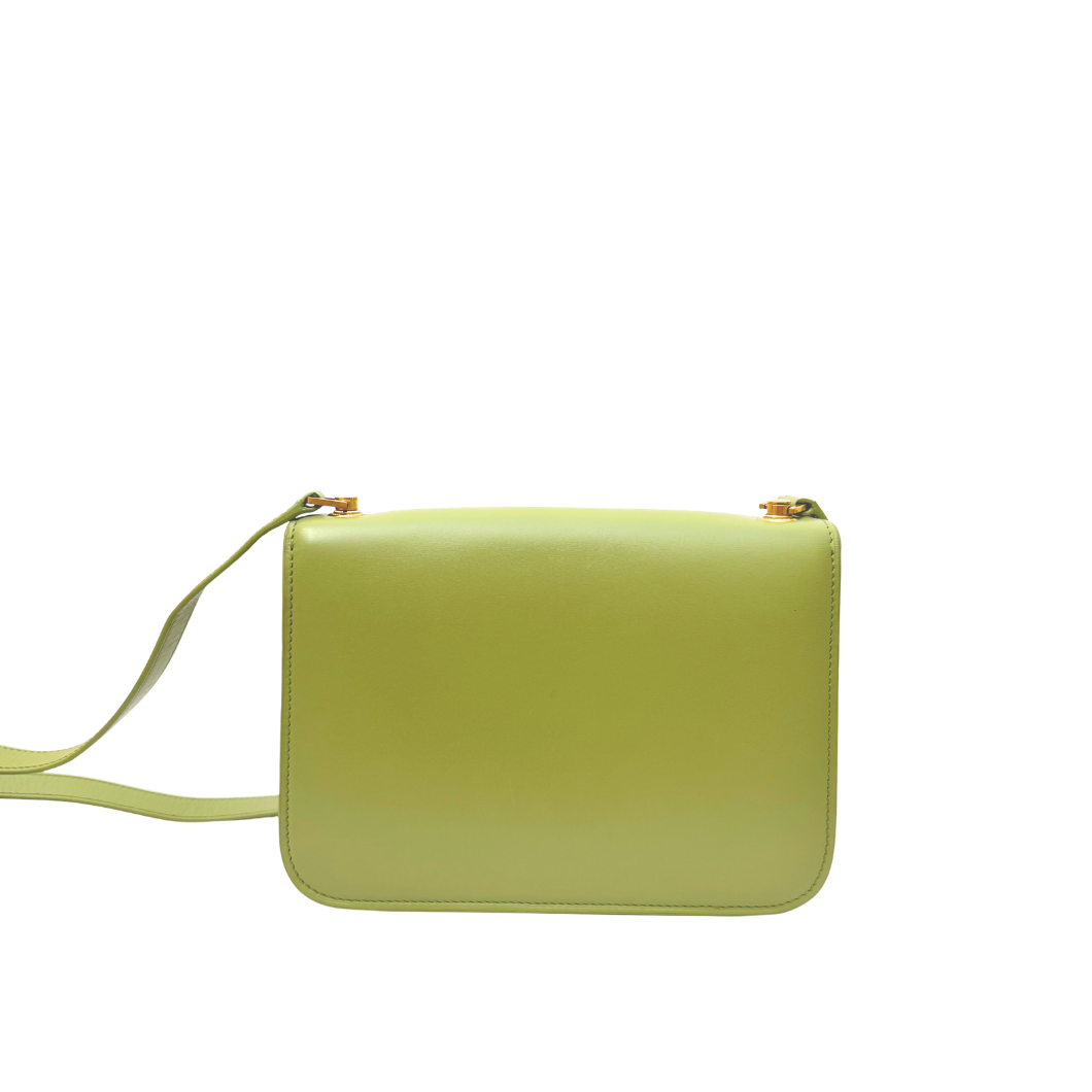 Saint Laurent Le Carré Bag in Sage Green Leather