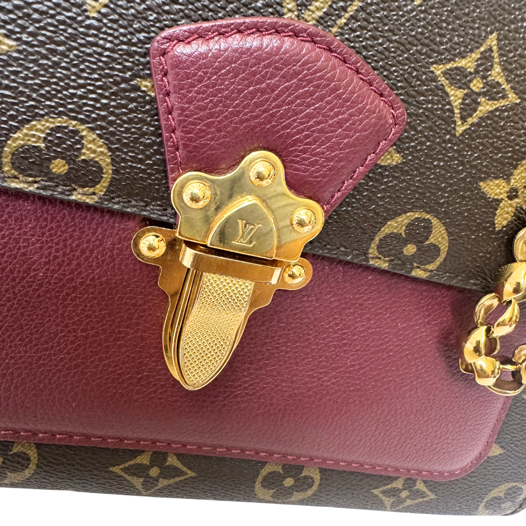 Louis Vuitton Victoire Bag in Raisin Monogram Canvas