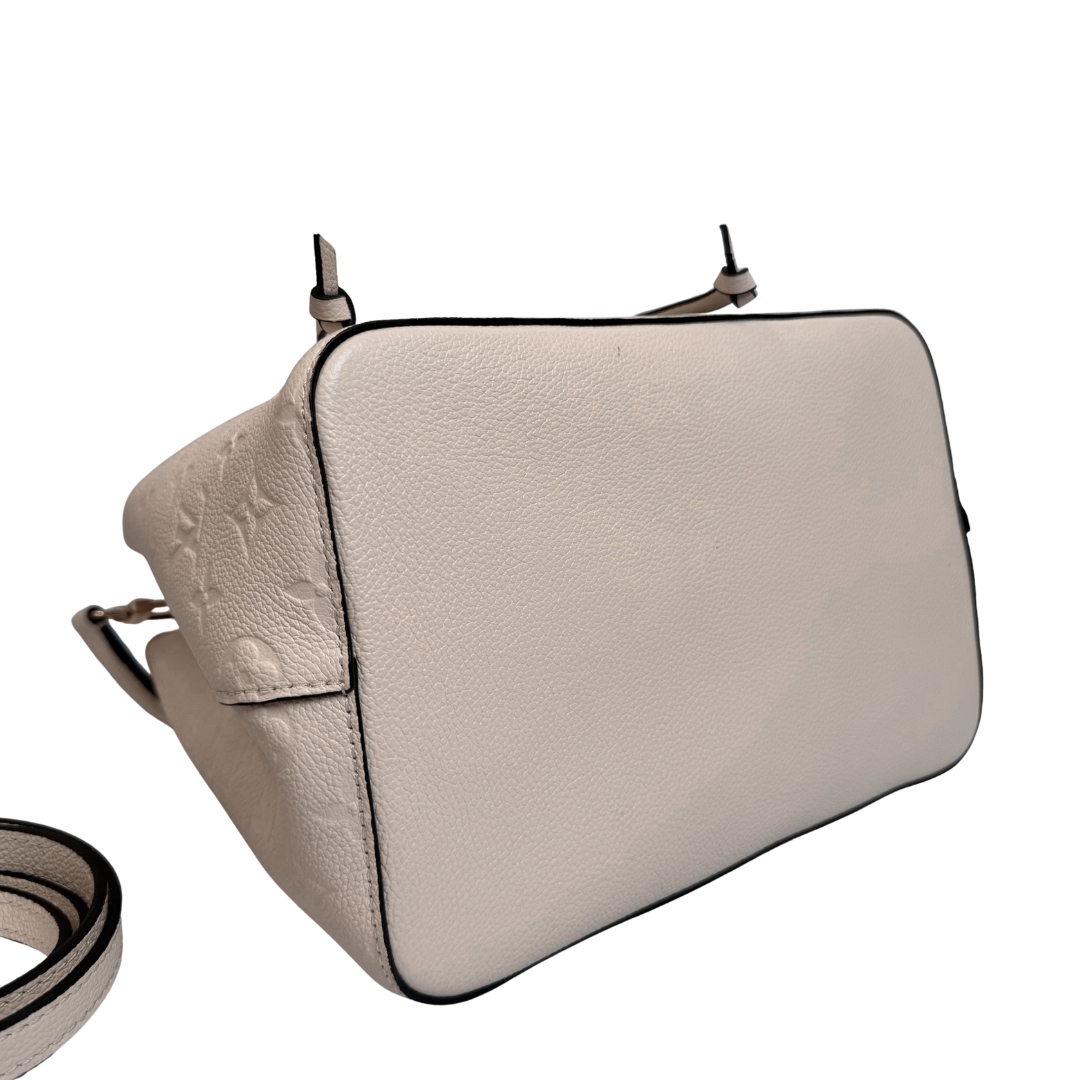 Louis Vuitton NeoNoe Bucket Bag in Crème Empreinte Leather
