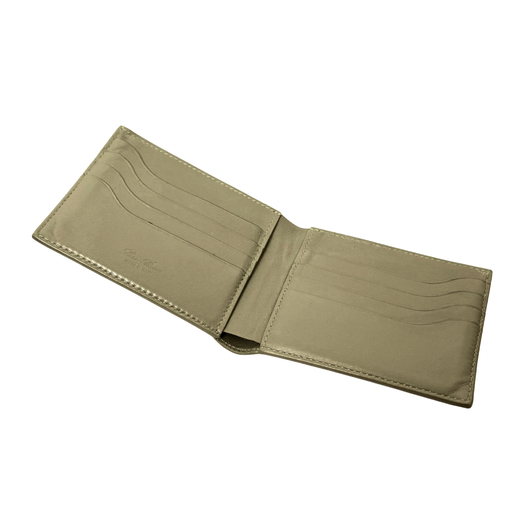 Loro Piana Bifold Wallet in Olive Green Alligator Leather