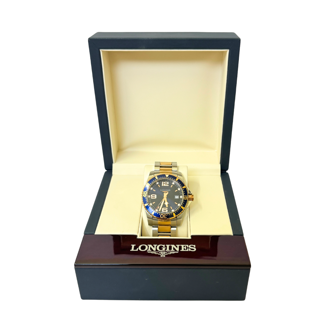 Longines HydroConquest Two-Tone Quartz Watch in Steel and Gold