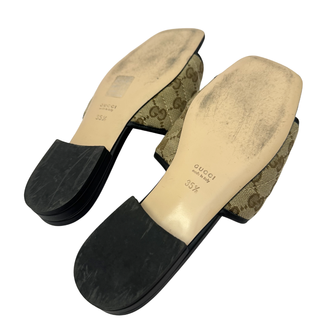 Gucci GG Marmont Matelassé Slides - Size 35.5