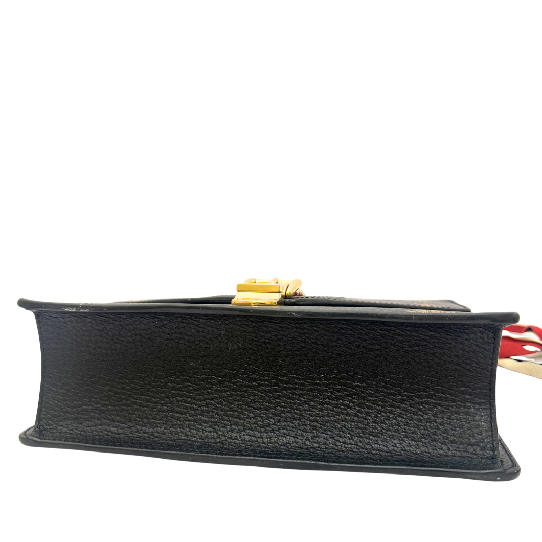 Gucci Sylvie Small Shoulder Bag with Bee and Star Appliqué
