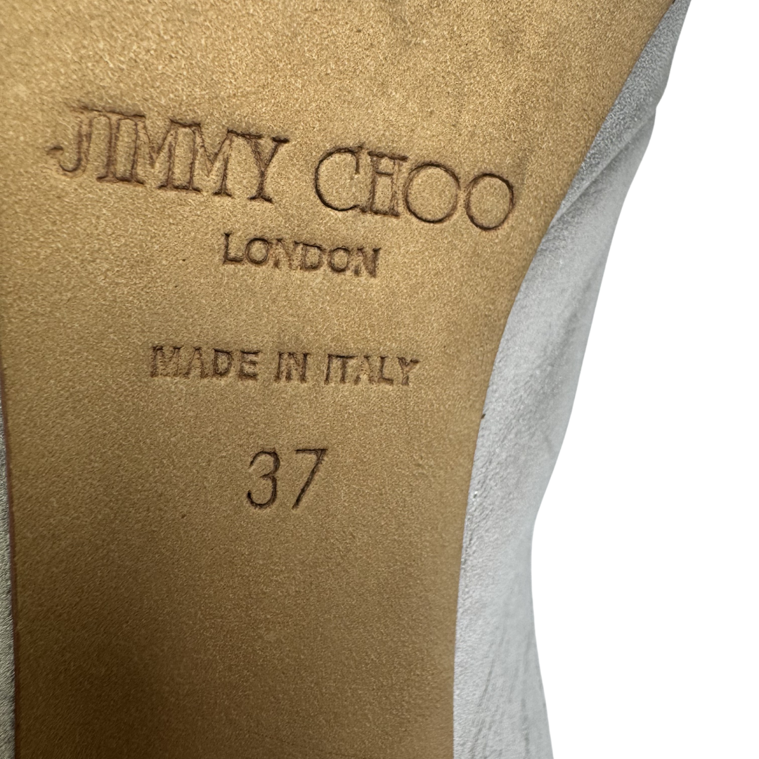 Jimmy Choo Metallic Slingbacks - Size 37