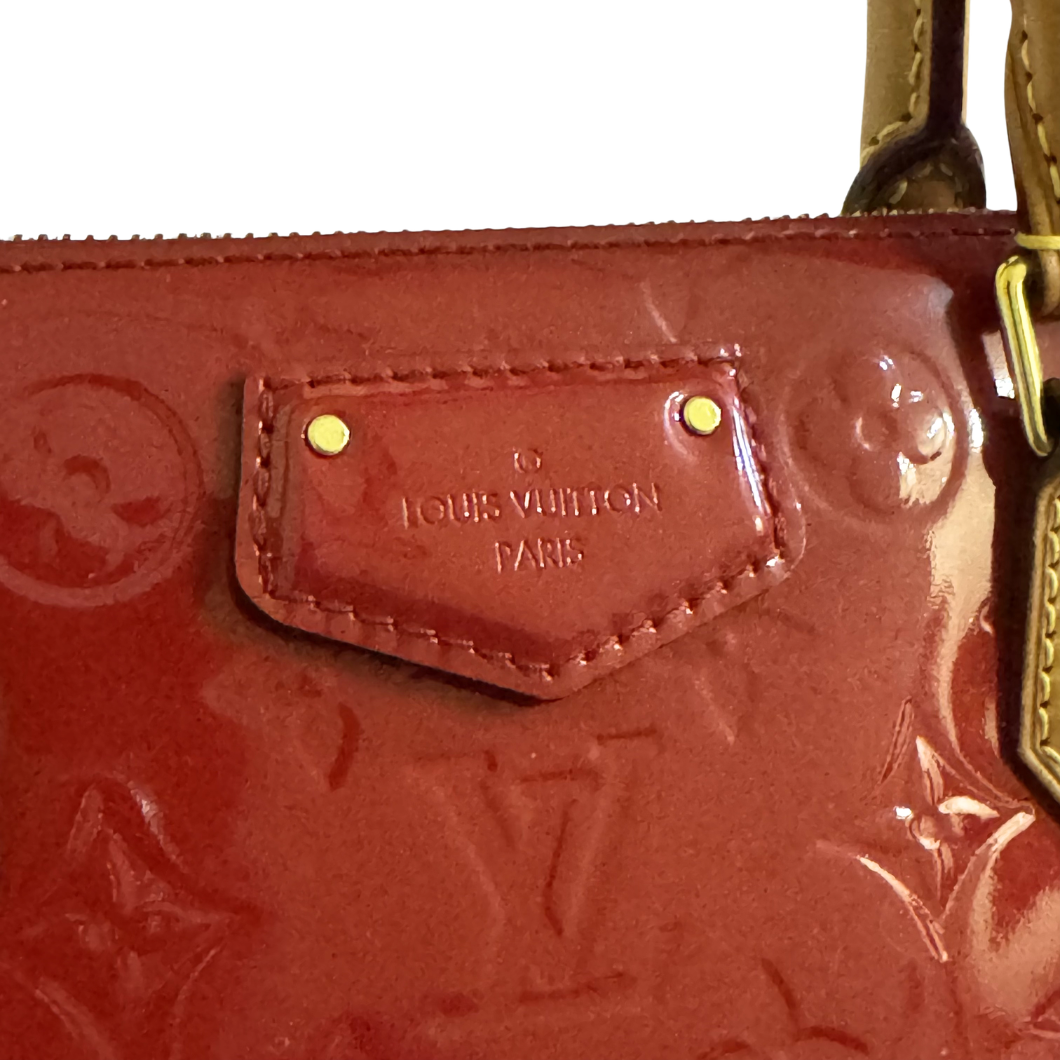 Louis Vuitton Brea MM in Pomme d'Amour Patent Leather