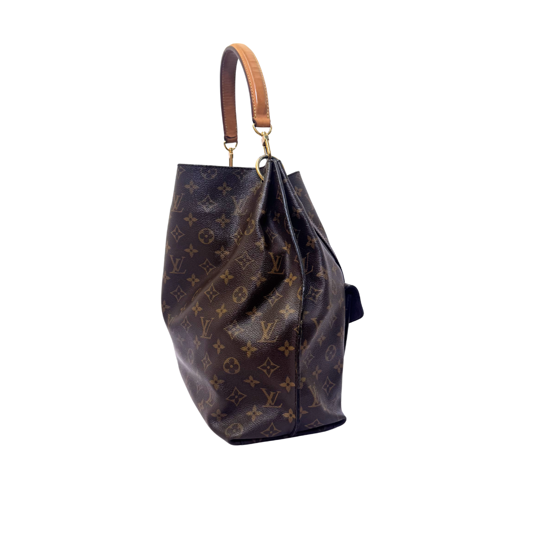 Louis Vuitton Hobo Métis in Monogram Canvas with Gold Hardware
