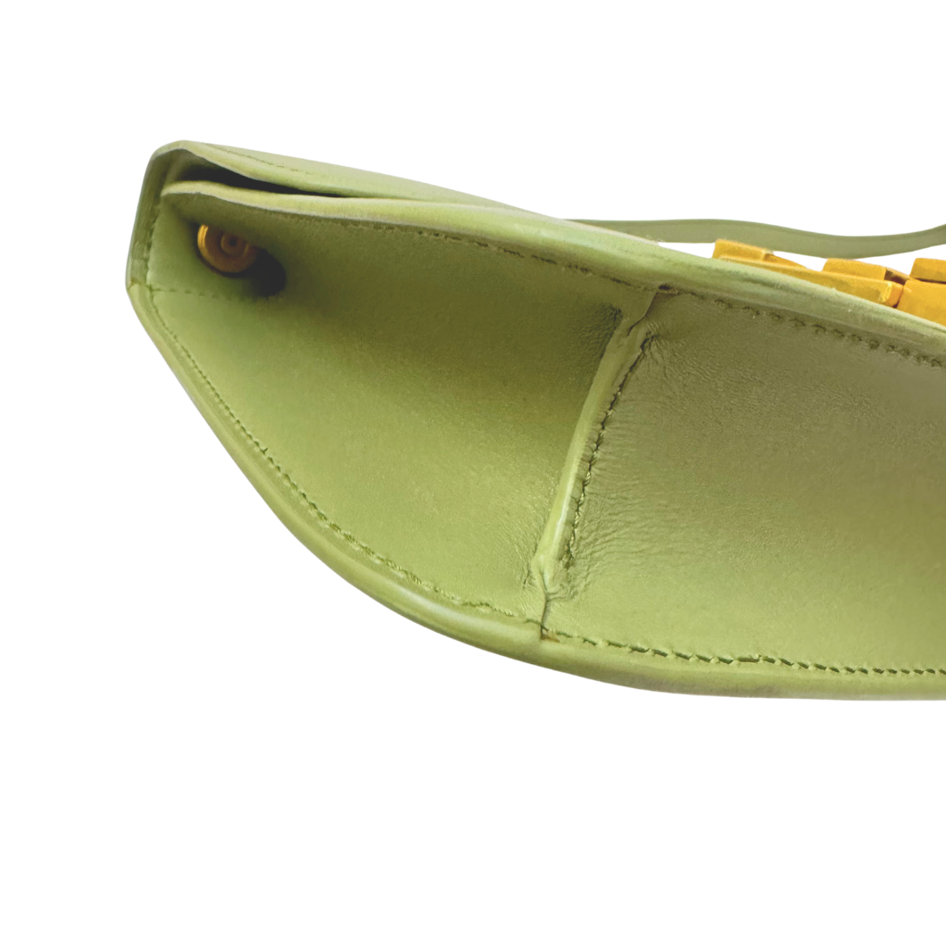 Saint Laurent Le Carré Bag in Sage Green Leather