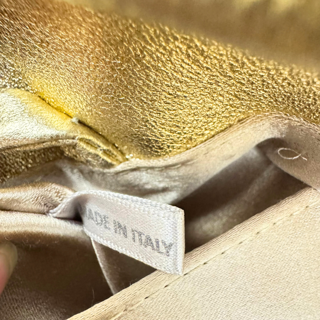 Jimmy Choo Bonny Mini Bag in Gold Metallic Leather