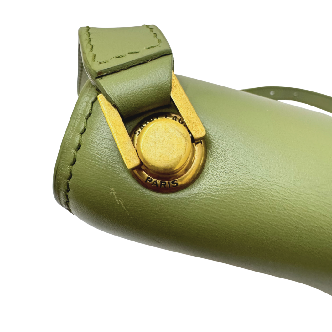 Saint Laurent Le Carré Bag in Sage Green Leather