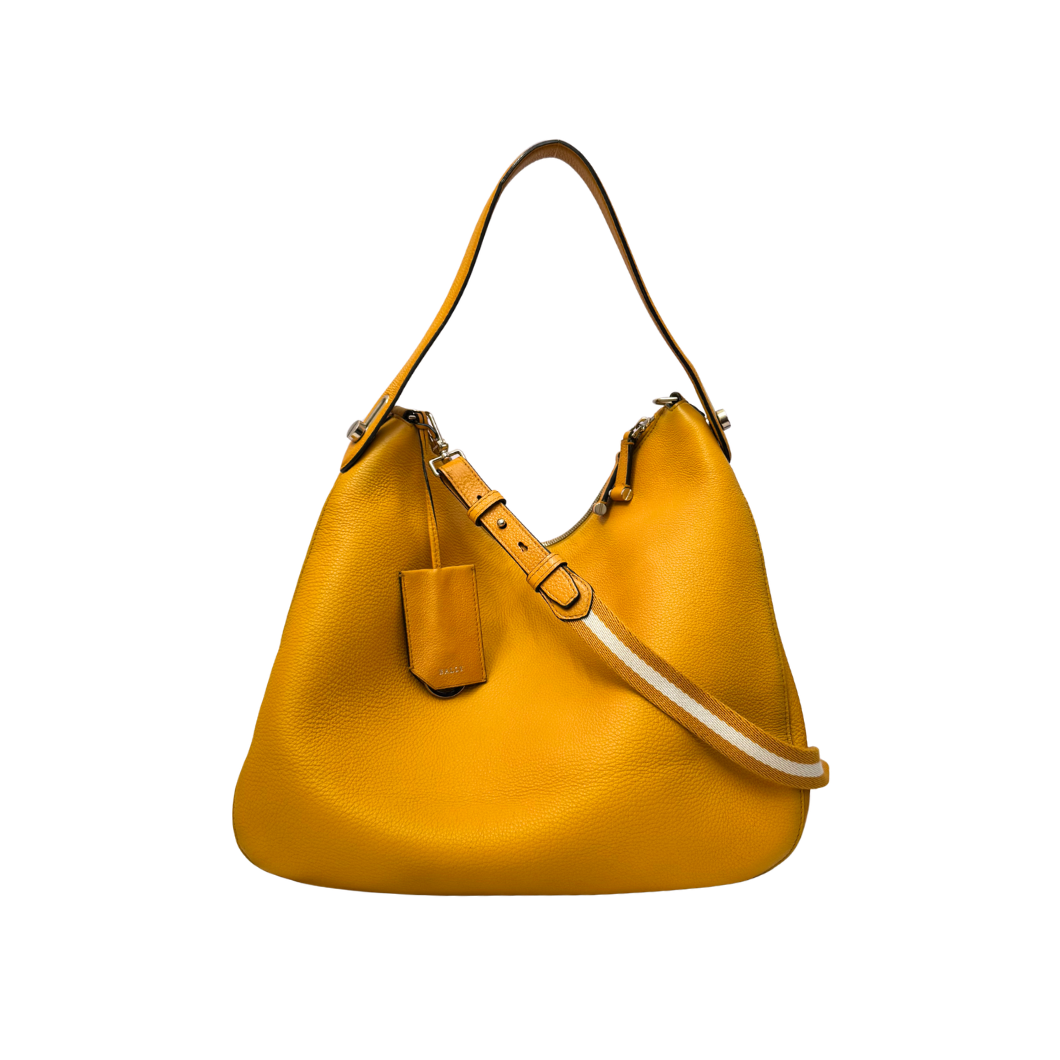 Bally Hobo Bag in Yellow Leather