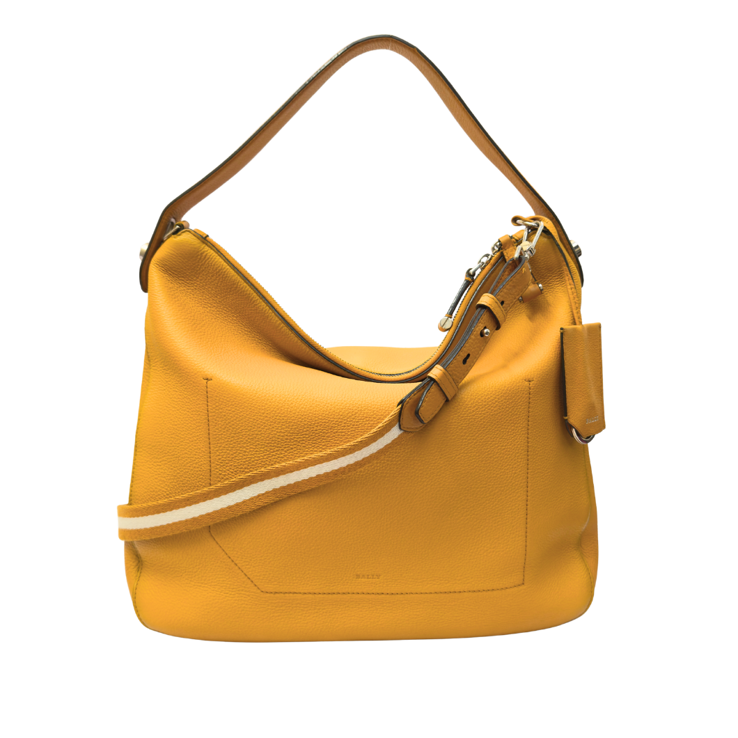 Bally Hobo Bag in Yellow Leather