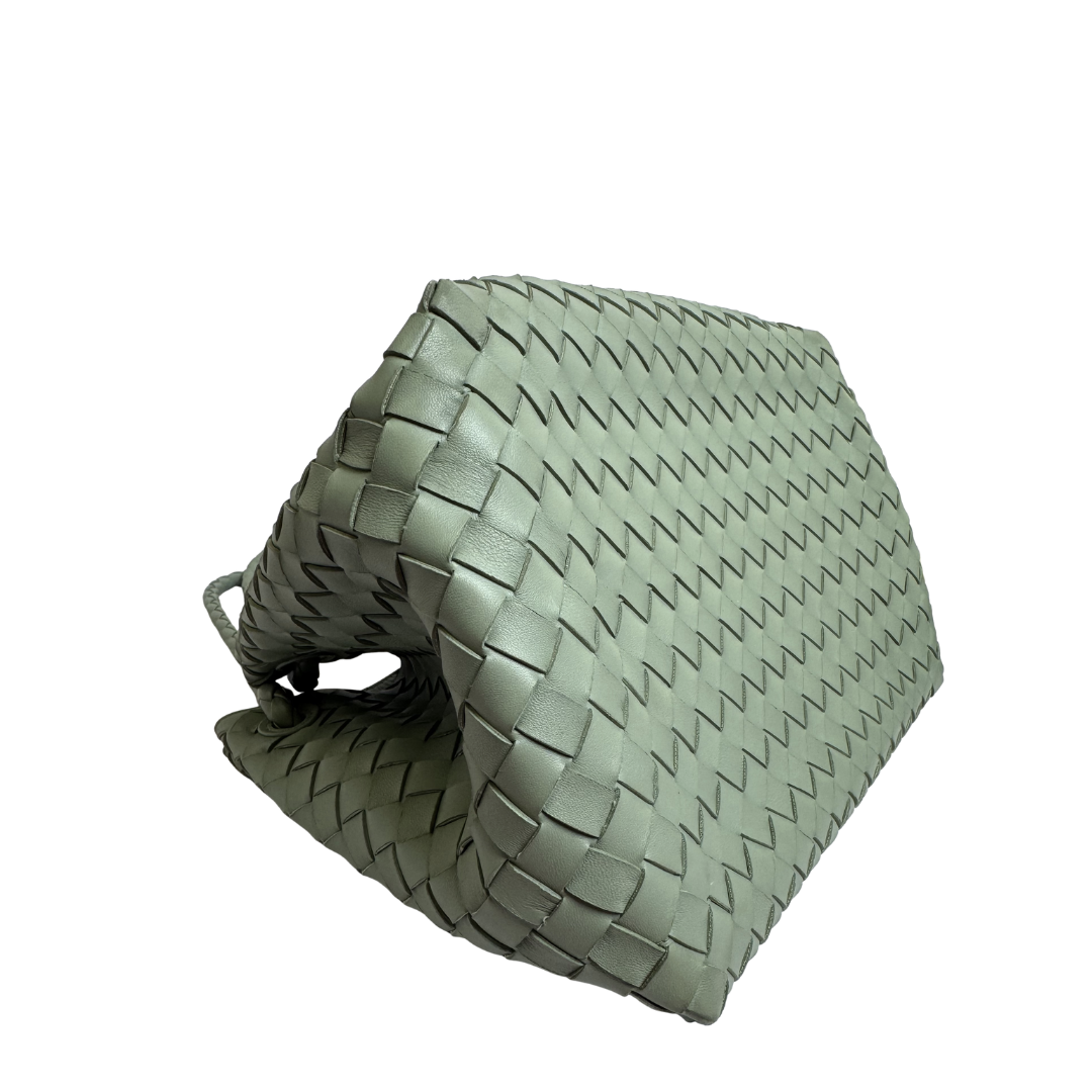 Bottega Veneta Parachute Bag in Sage Leather