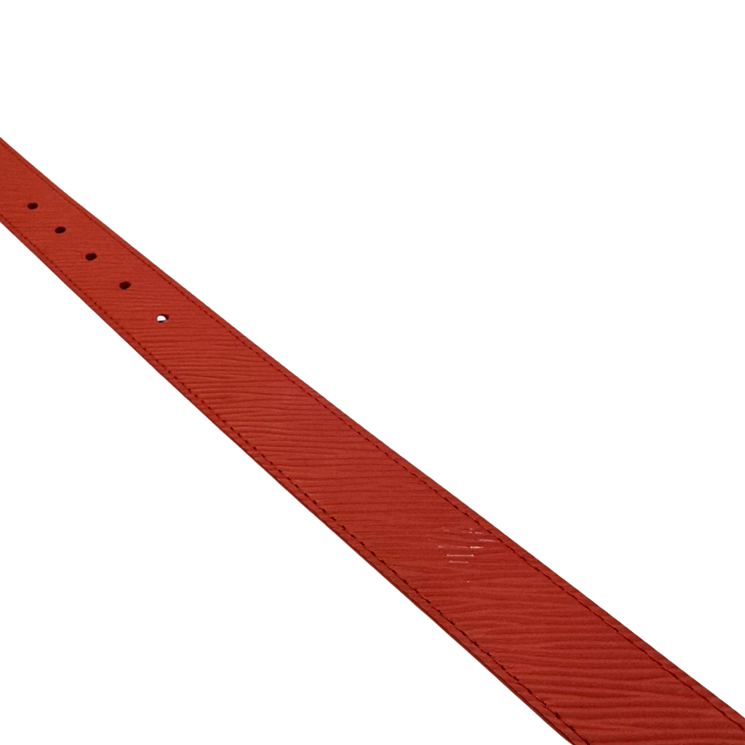 Louis Vuitton Twist Red Epi Leather Belt - Size 80 cm