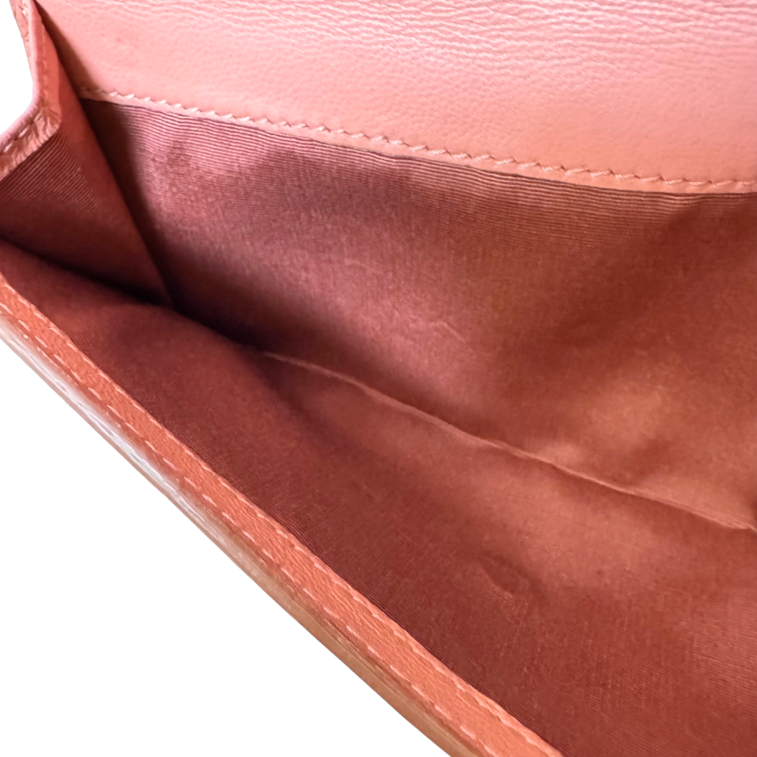 Alexander McQueen Insignia Wallet in Coral Pink Leather