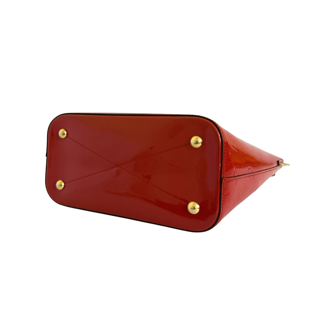 Louis Vuitton Brea MM in Pomme d'Amour Patent Leather