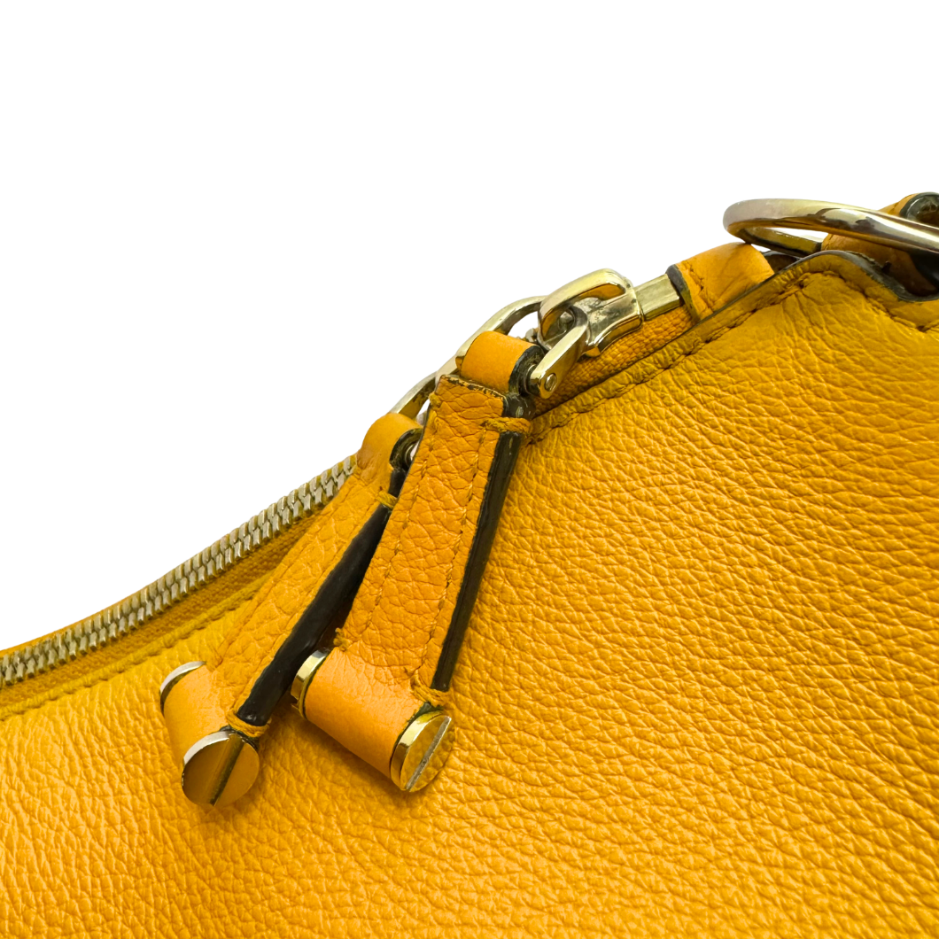 Bally Hobo Bag in Yellow Leather