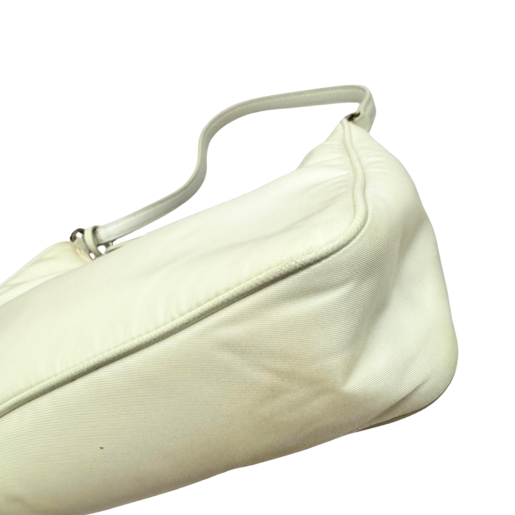 Prada Re-Edition 2005 Mini Hobo Bag in White Re-Nylon