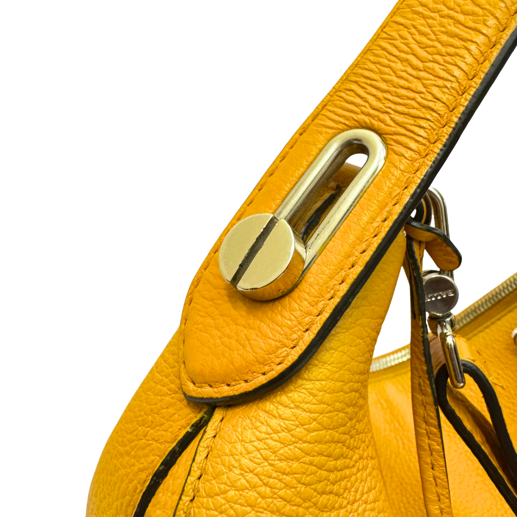 Bally Hobo Bag in Yellow Leather