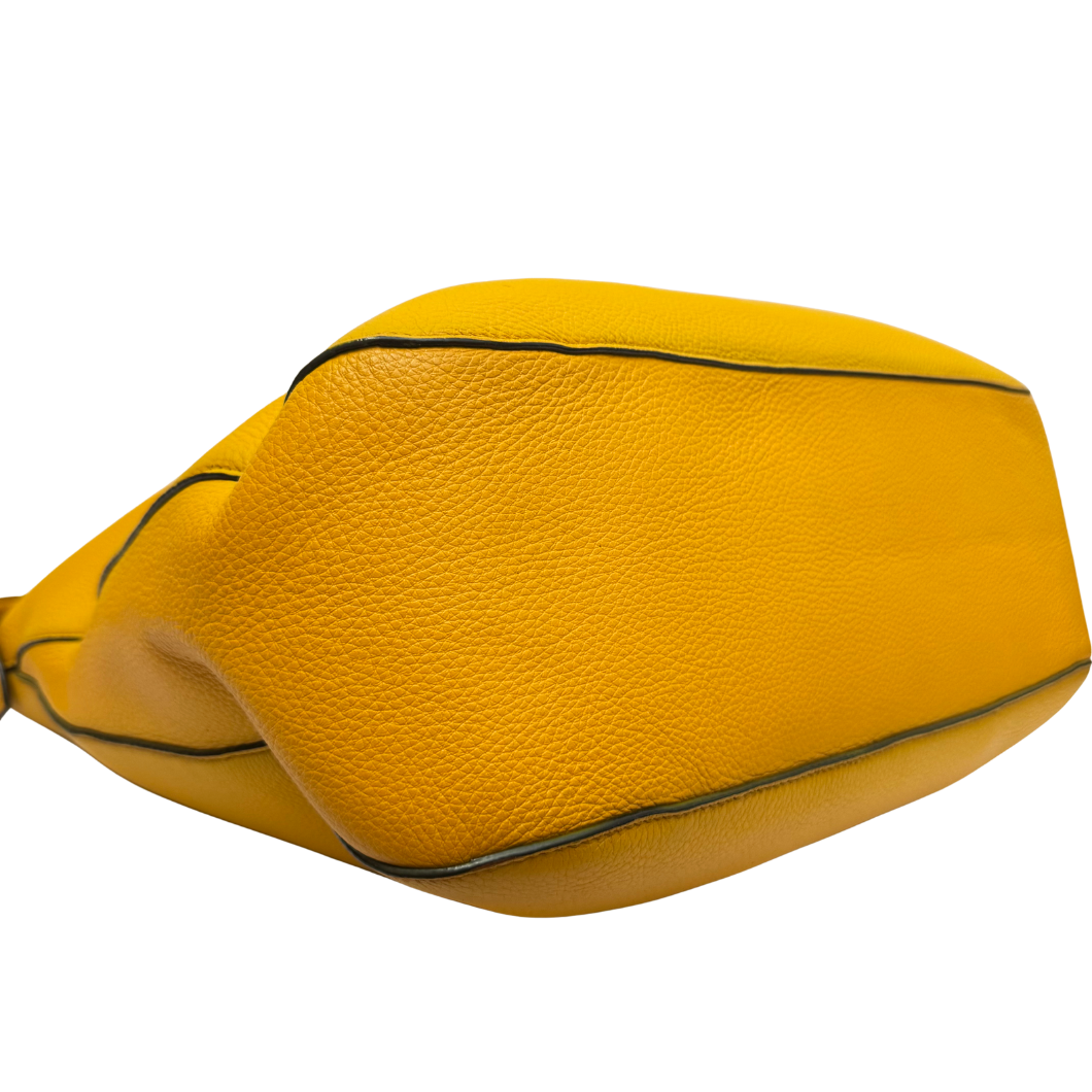 Bally Hobo Bag in Yellow Leather