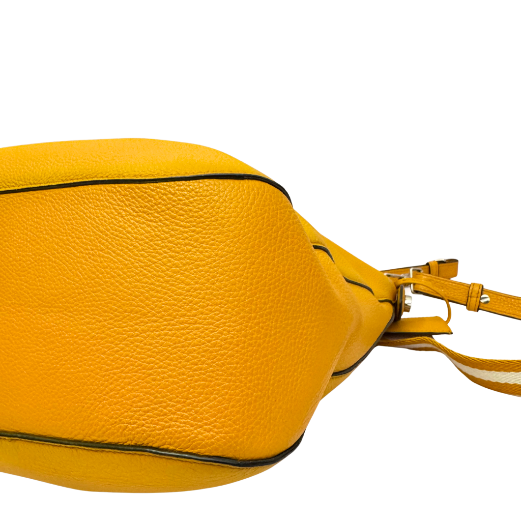 Bally Hobo Bag in Yellow Leather