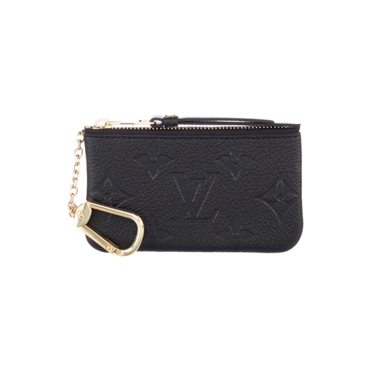 Louis Vuitton Key Pouch in Black Monogram Empreinte Leather