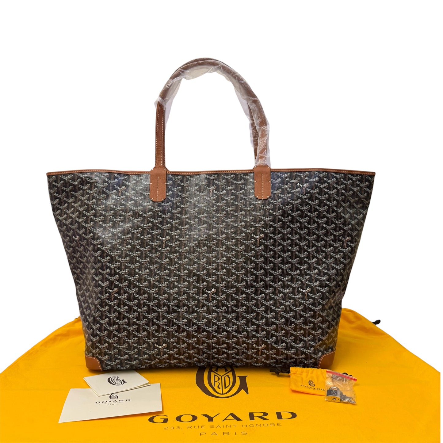 Goyard Artois GM Tote in Black & Brown