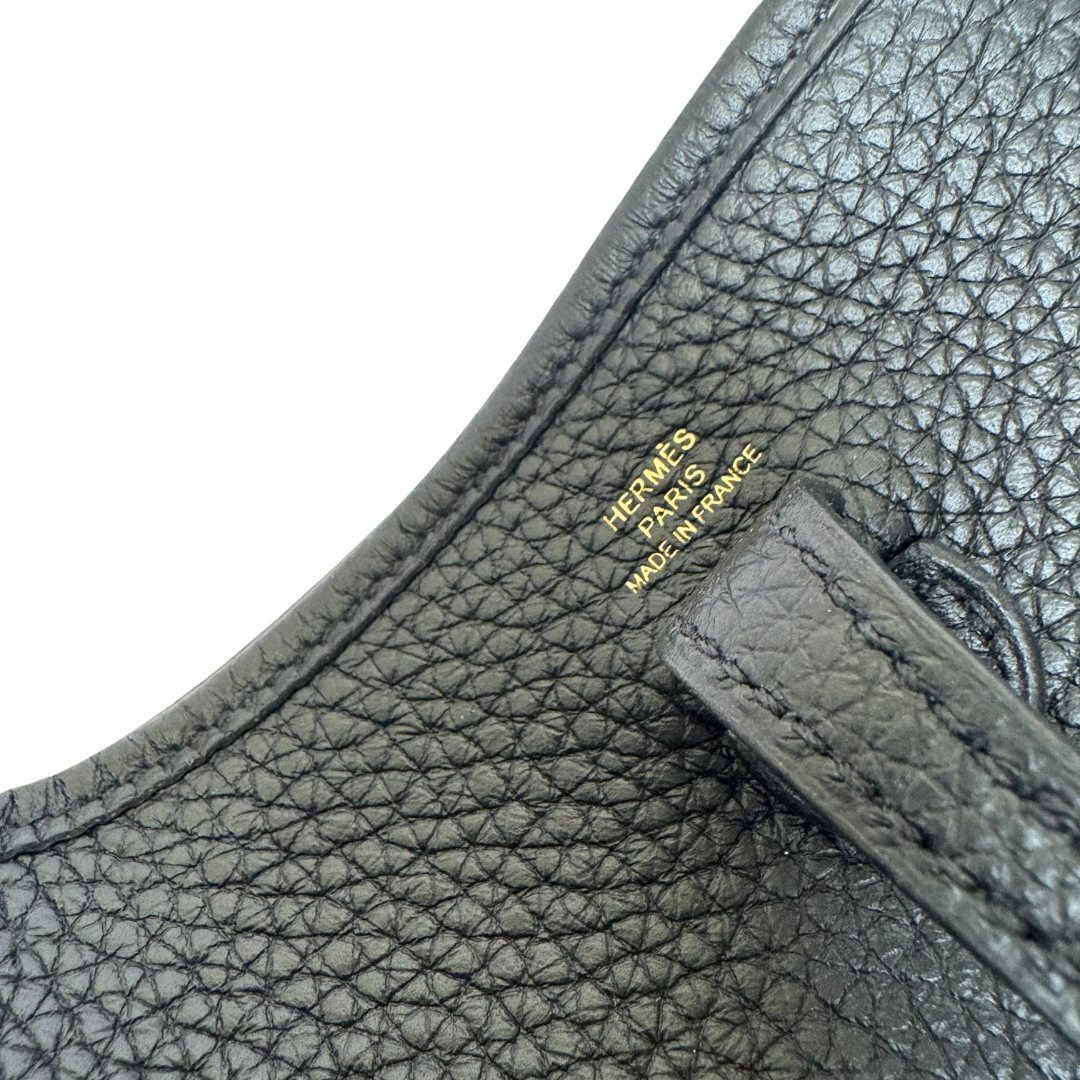 Hermès Evelyne 16 TPM in Noir Clemence Leather