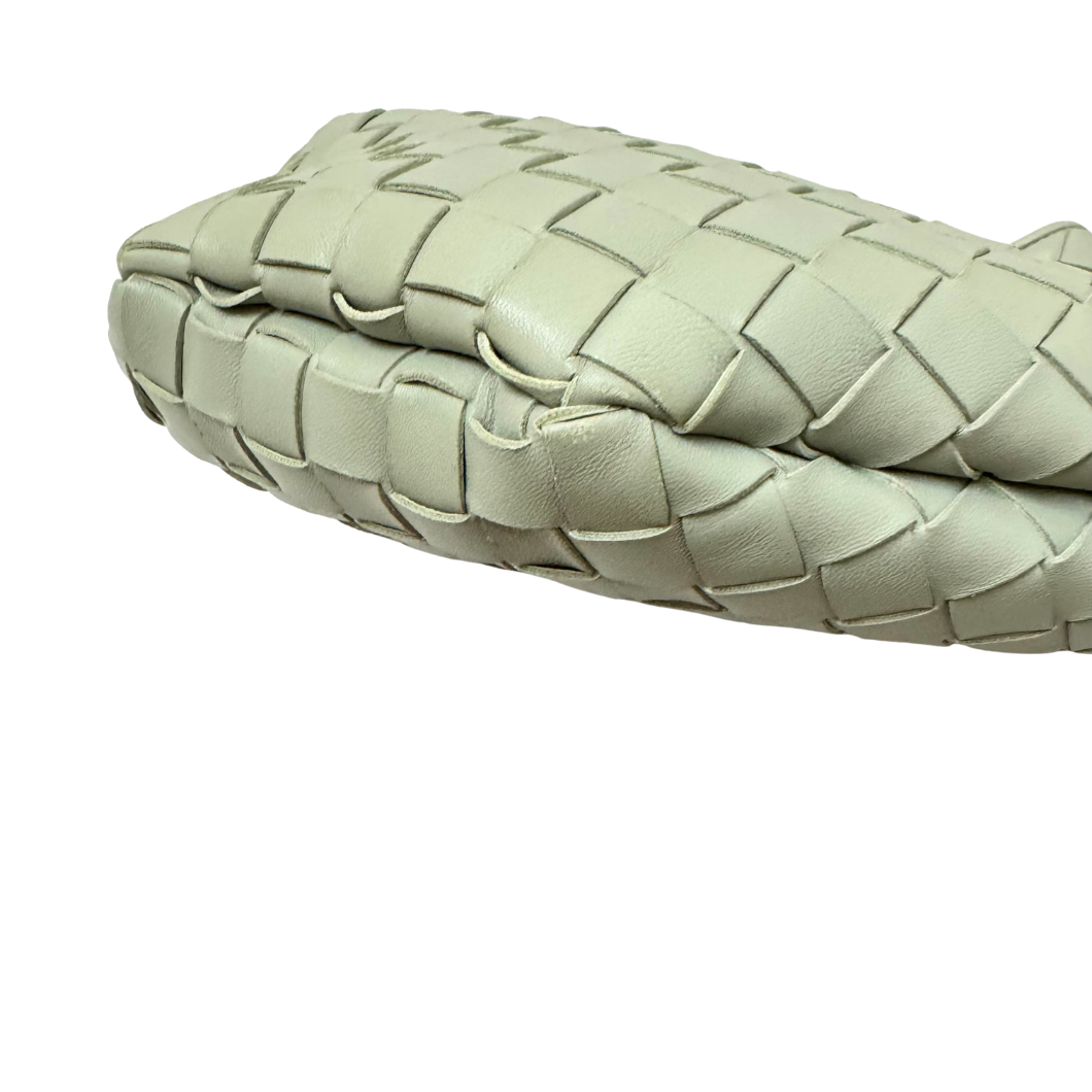 Bottega Veneta Medium Sardine Top Handle Bag in Sage Grey