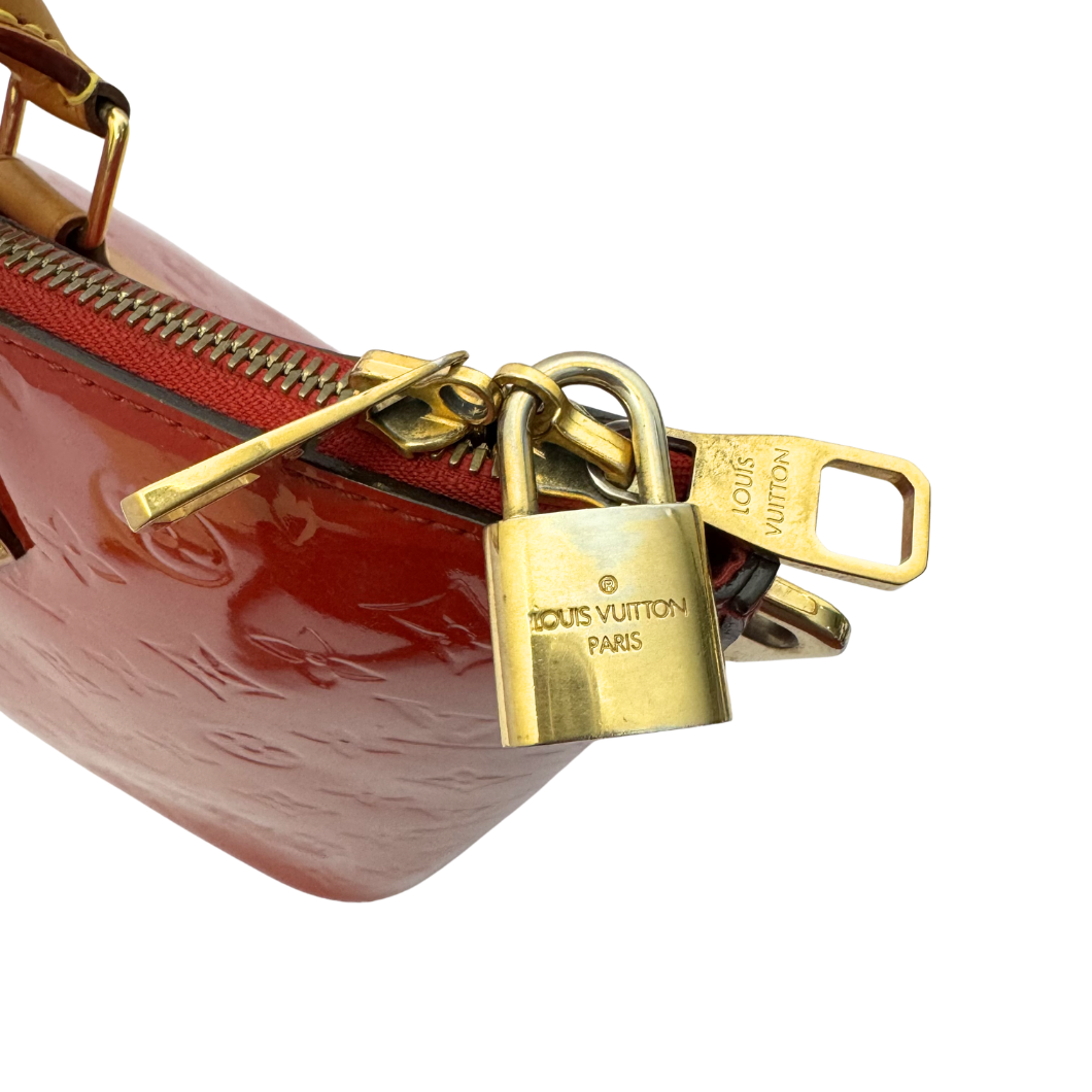 Louis Vuitton Brea MM in Pomme d'Amour Patent Leather