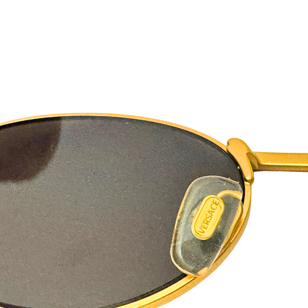 Versace Medusa Sunglasses in Gold-Tone Metal